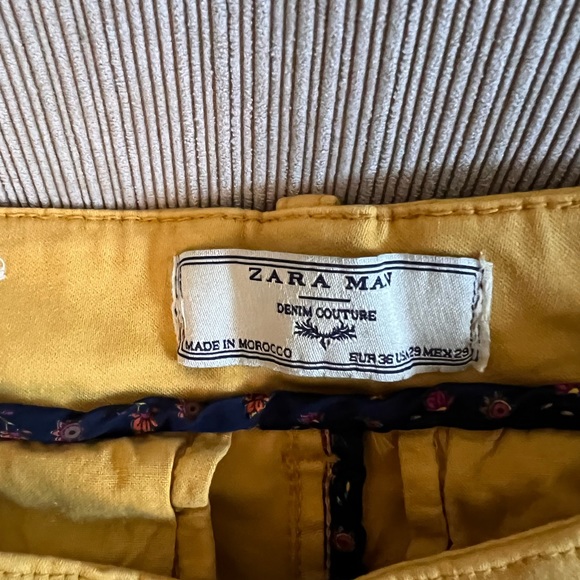 Yellow Zara pants never worn - Picture 3 of 3